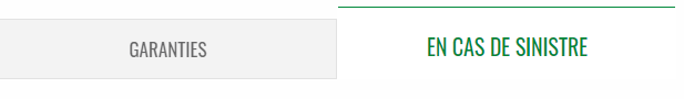 Onglet - En cas de sinistre
